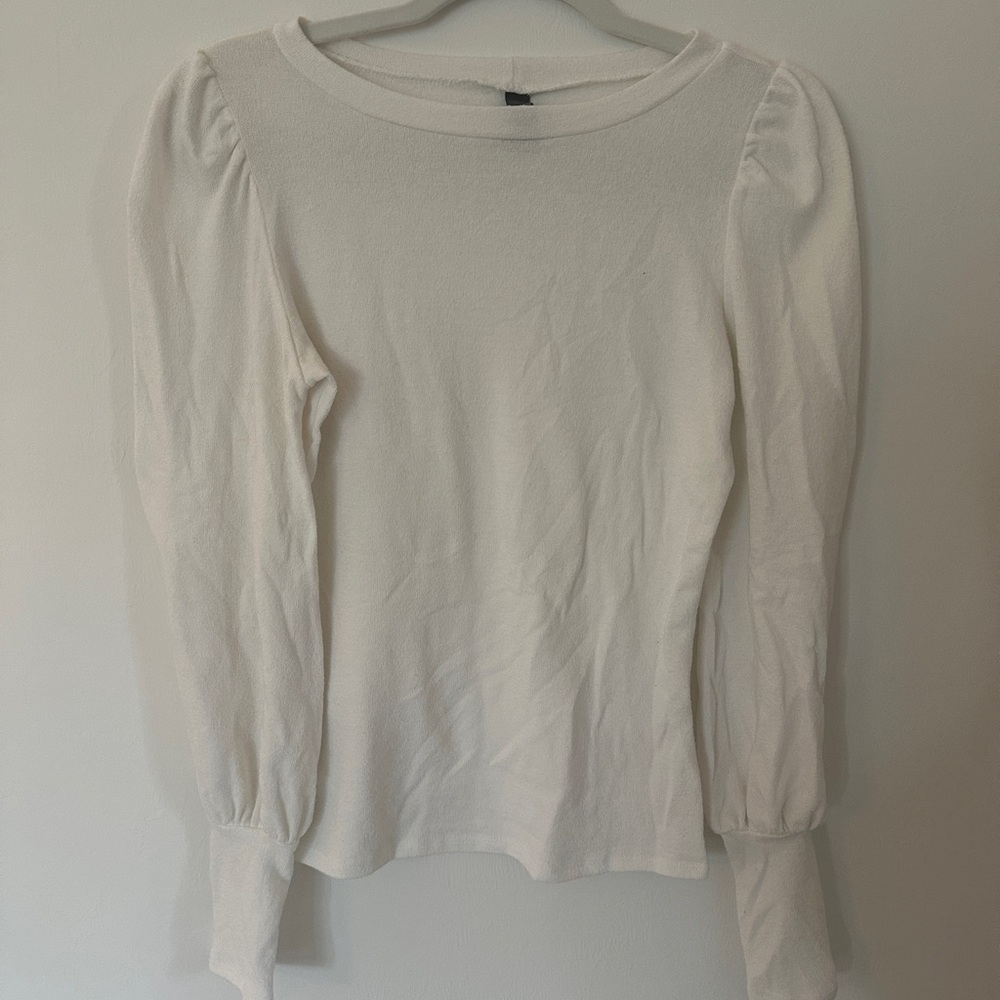 Alya - Cream Long Sleeve Blouse